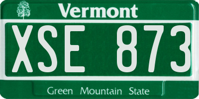 VT license plate XSE873