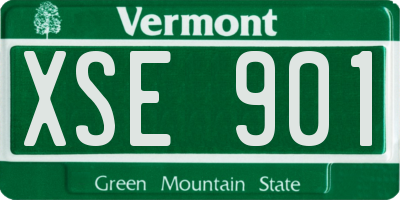 VT license plate XSE901