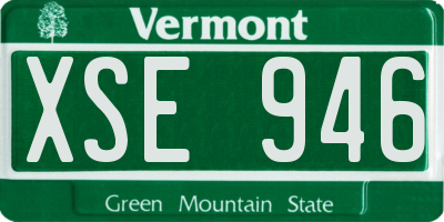 VT license plate XSE946