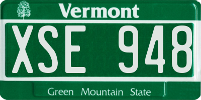VT license plate XSE948