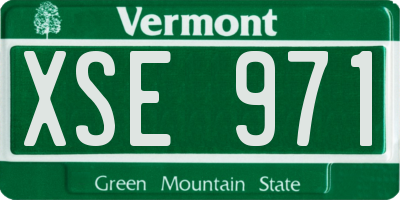 VT license plate XSE971
