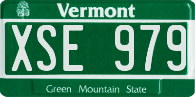 VT license plate XSE979