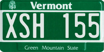VT license plate XSH155