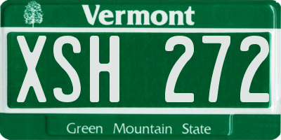 VT license plate XSH272