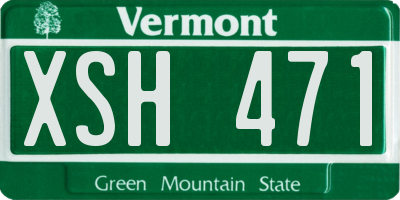 VT license plate XSH471