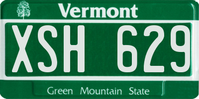 VT license plate XSH629