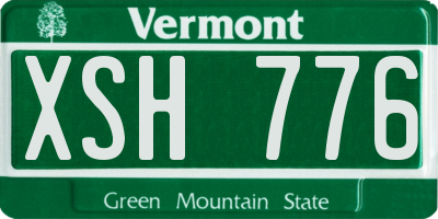 VT license plate XSH776