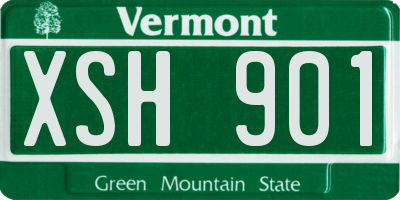 VT license plate XSH901