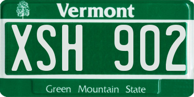 VT license plate XSH902