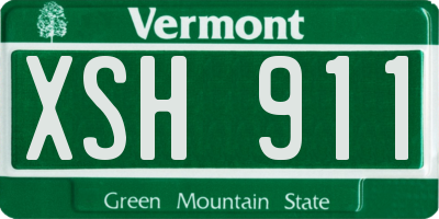 VT license plate XSH911