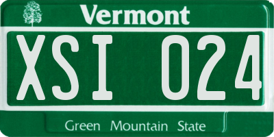 VT license plate XSI024