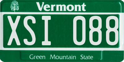 VT license plate XSI088