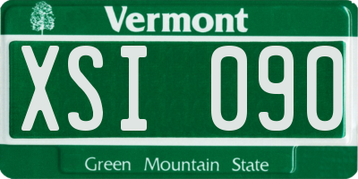 VT license plate XSI090