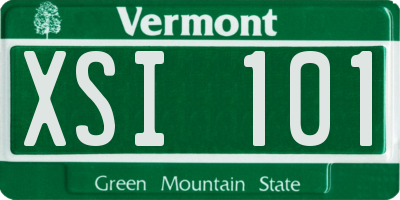 VT license plate XSI101