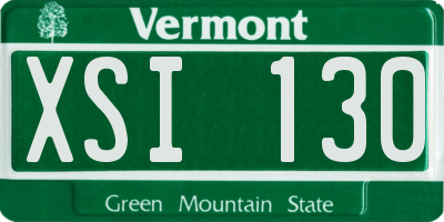 VT license plate XSI130