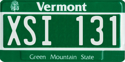 VT license plate XSI131
