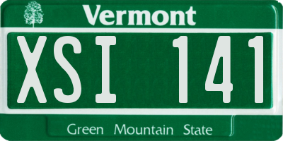 VT license plate XSI141