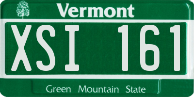 VT license plate XSI161