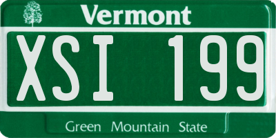VT license plate XSI199