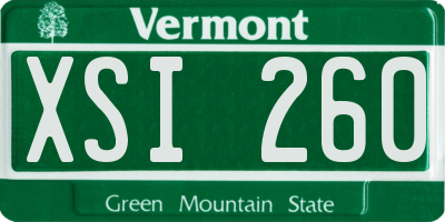VT license plate XSI260
