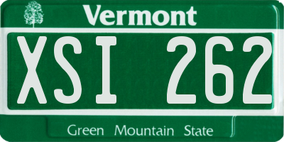 VT license plate XSI262