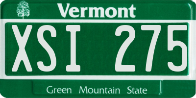 VT license plate XSI275