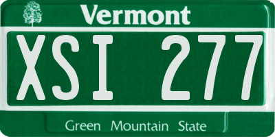 VT license plate XSI277