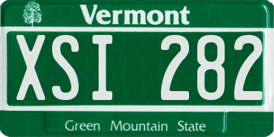 VT license plate XSI282