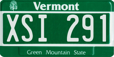 VT license plate XSI291
