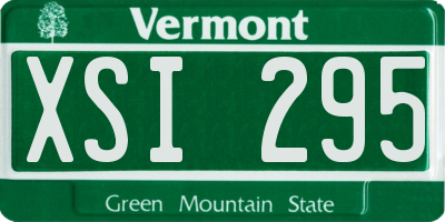 VT license plate XSI295