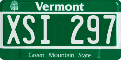 VT license plate XSI297