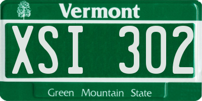 VT license plate XSI302