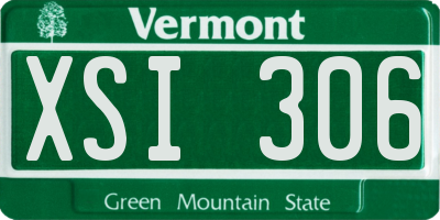 VT license plate XSI306
