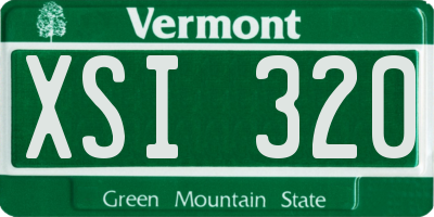 VT license plate XSI320