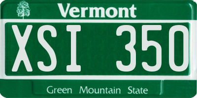 VT license plate XSI350