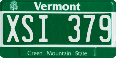 VT license plate XSI379