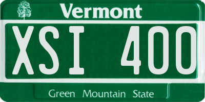 VT license plate XSI400