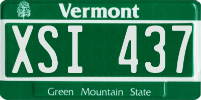 VT license plate XSI437