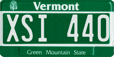 VT license plate XSI440