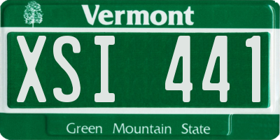 VT license plate XSI441