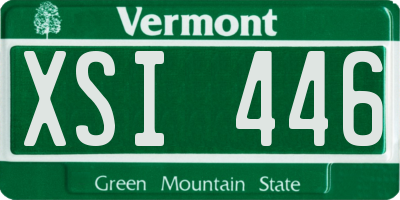 VT license plate XSI446