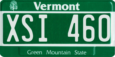 VT license plate XSI460