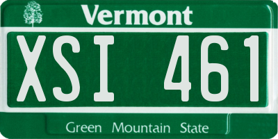 VT license plate XSI461