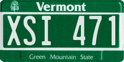 VT license plate XSI471