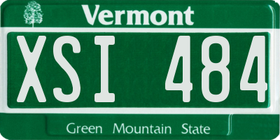 VT license plate XSI484