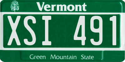 VT license plate XSI491