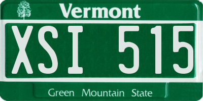 VT license plate XSI515