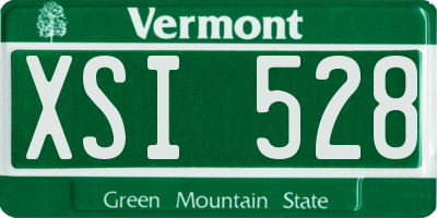 VT license plate XSI528