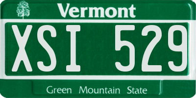 VT license plate XSI529