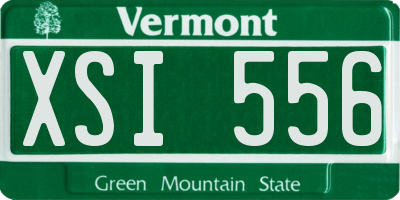 VT license plate XSI556